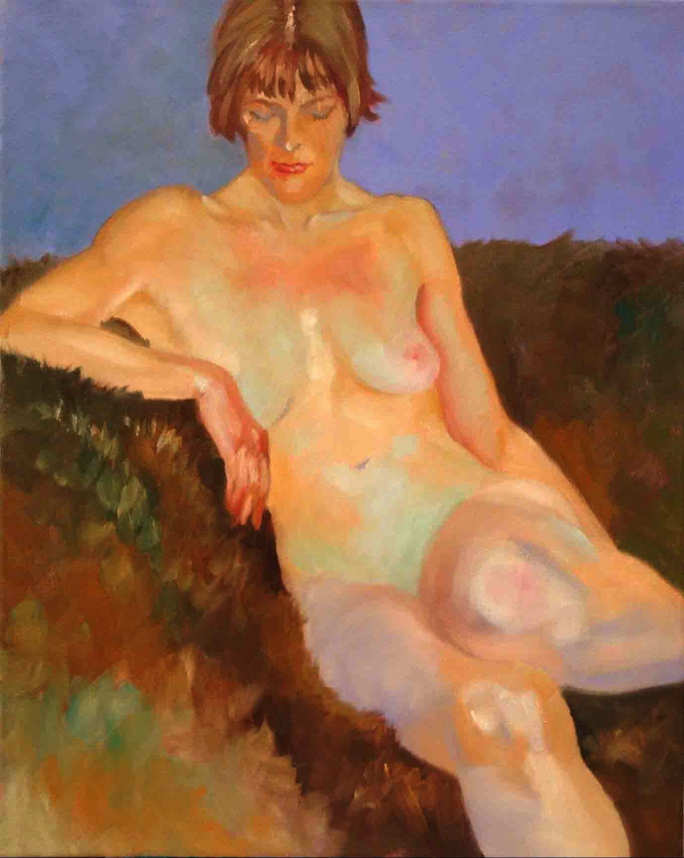 oil portrait nude